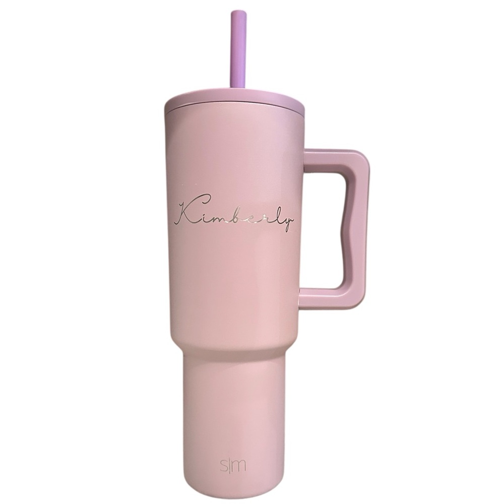 Simple Modern Lavender Tumbler with Kimberly Engraved 40oz
